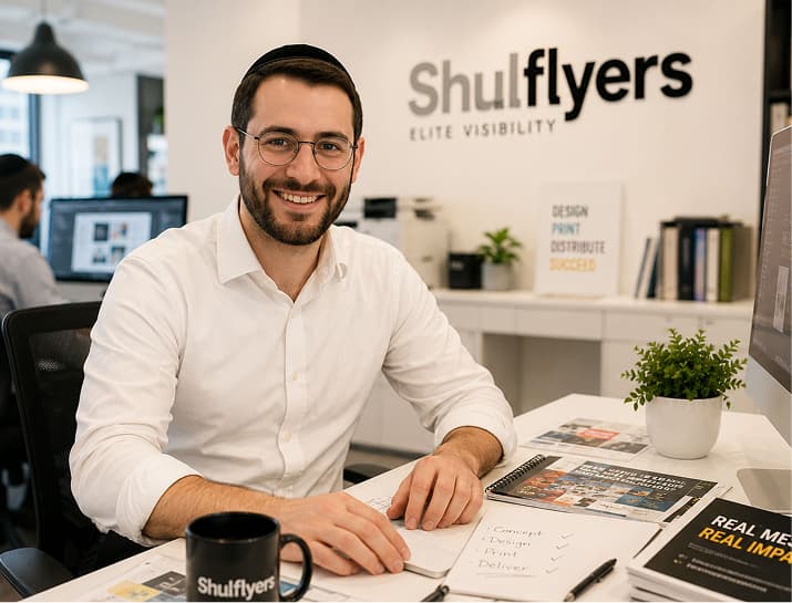 ShulFlyers representative at the office